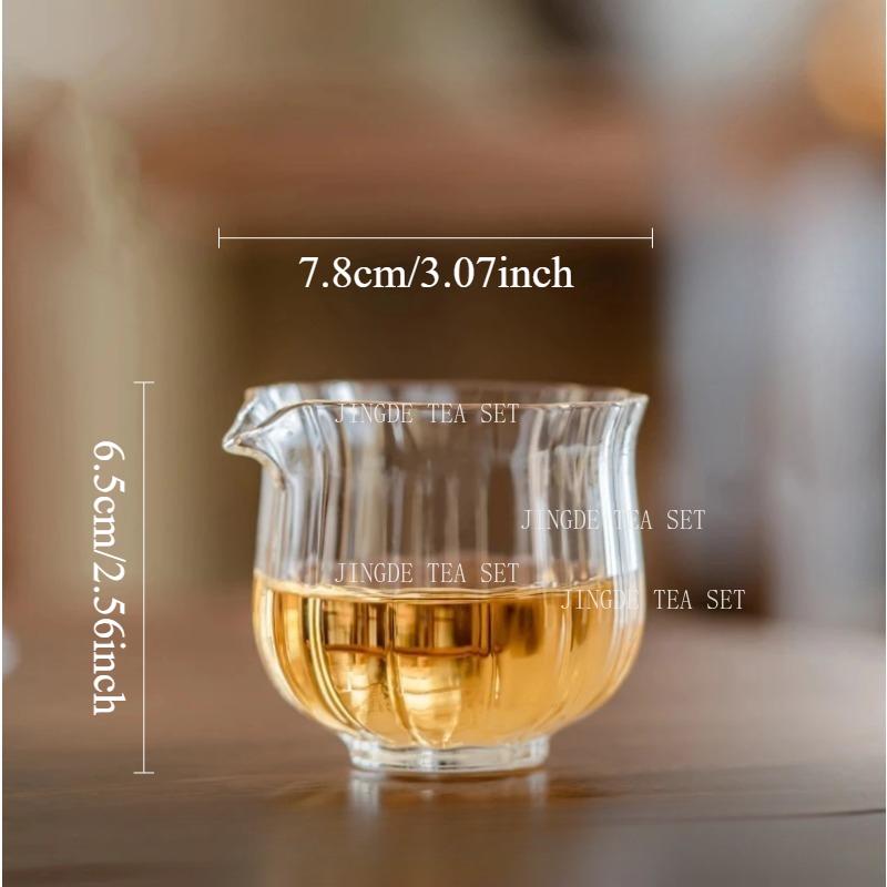 

Fairness Cup Transparent Heat-resistant Glass Small Tea Cup Household Chinese Style Handleless Tea Sea Tea Ceremony Accessories 200ml