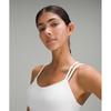 Lululemon Like A Cloud RiBBed Longline BrA  Light Support  B C Cup White