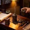2026 NEW Zen Home Incense Holder, Alloy Square Burner for Vertical Incense, Elegant Aromatherapy Decor with Cultural Essence