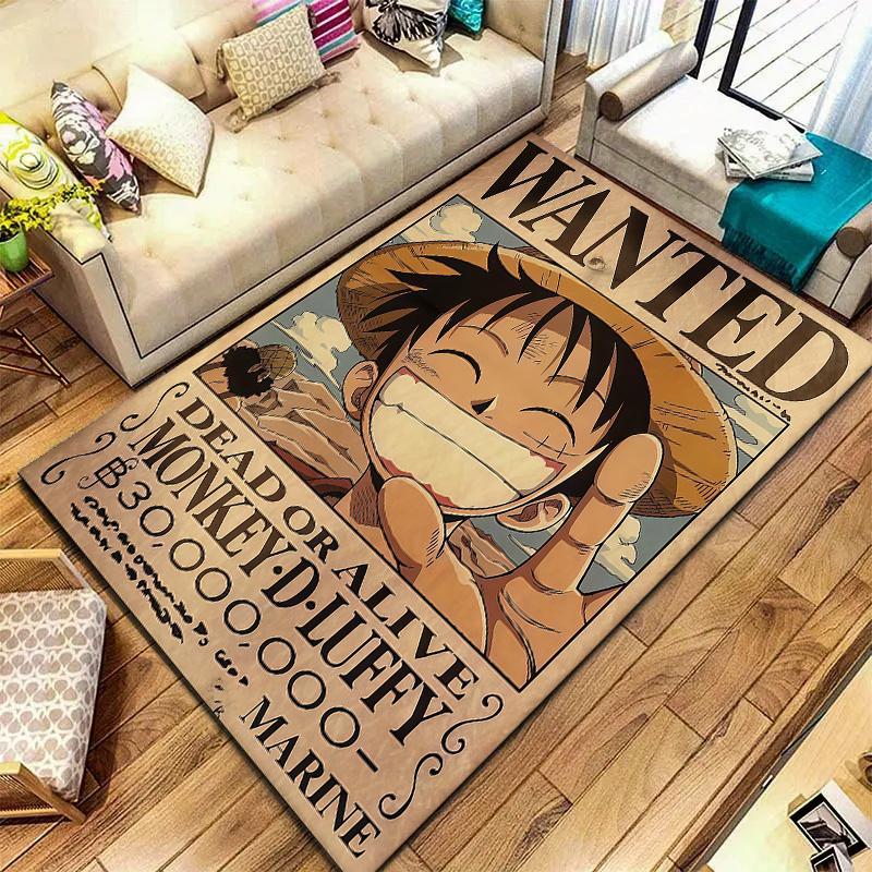 One Piece Monkey D Luffy Carpet Rug For Living Room Bedroom Home Sofa Decoration,kids Play Nonslip Floor Mat