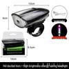Rechargeable Bicycle Headlight & Taillight Set with Horn