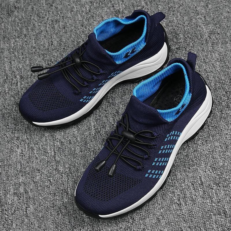 Sports Shoes, Socks, Mom's Shoes, Fly Woven Breathable Mesh Fabric, Women's Shoes, Thick Soled Rocking Shoes