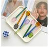 Long handled Scoop Glass Spoon Dessert Spoon Teaspoon high Borosilicate Spoon Coffee Tableware Gift Tea Spoons for Ice Cream4