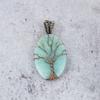 Tree Of Life Amazonite Pendant, 999 Copper Wire Wrapped Pendant Handmade Gemstone Jewelry, Gifts For Wife Brand New Pendant