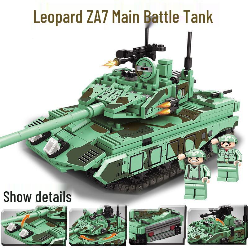 Compatible Military SWAT Armored Car Building Blocks - Educational Assembly Toy for Boys