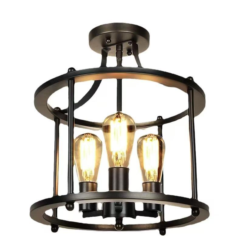

Ретро Американский Винтаж Люстра Потолочный Светильник Сельский Дом Гостиная Столовая Крыльцо Лампа Кухня Настольная Лампа E14 Потолочный Светильник чёрный