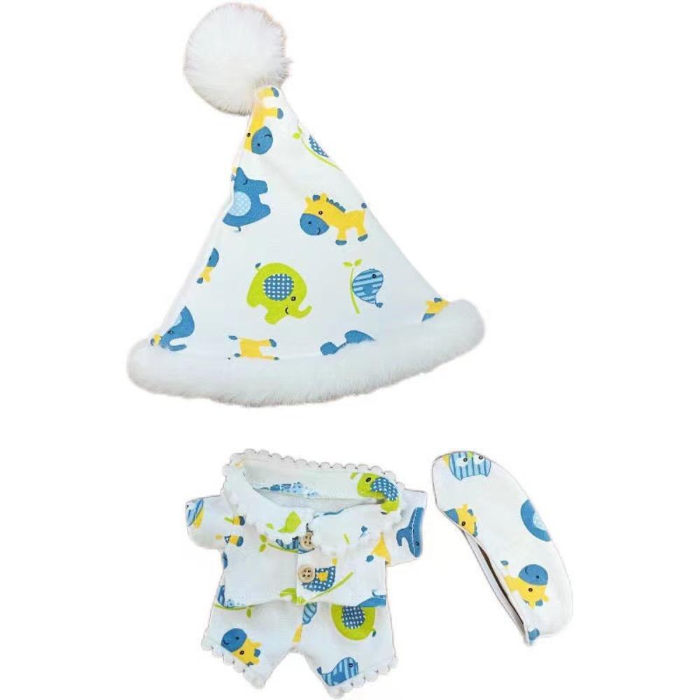Plush Patch Stuffed Doll Plush Suit Pajama Set Plush Toys Clothes  Girl Gift