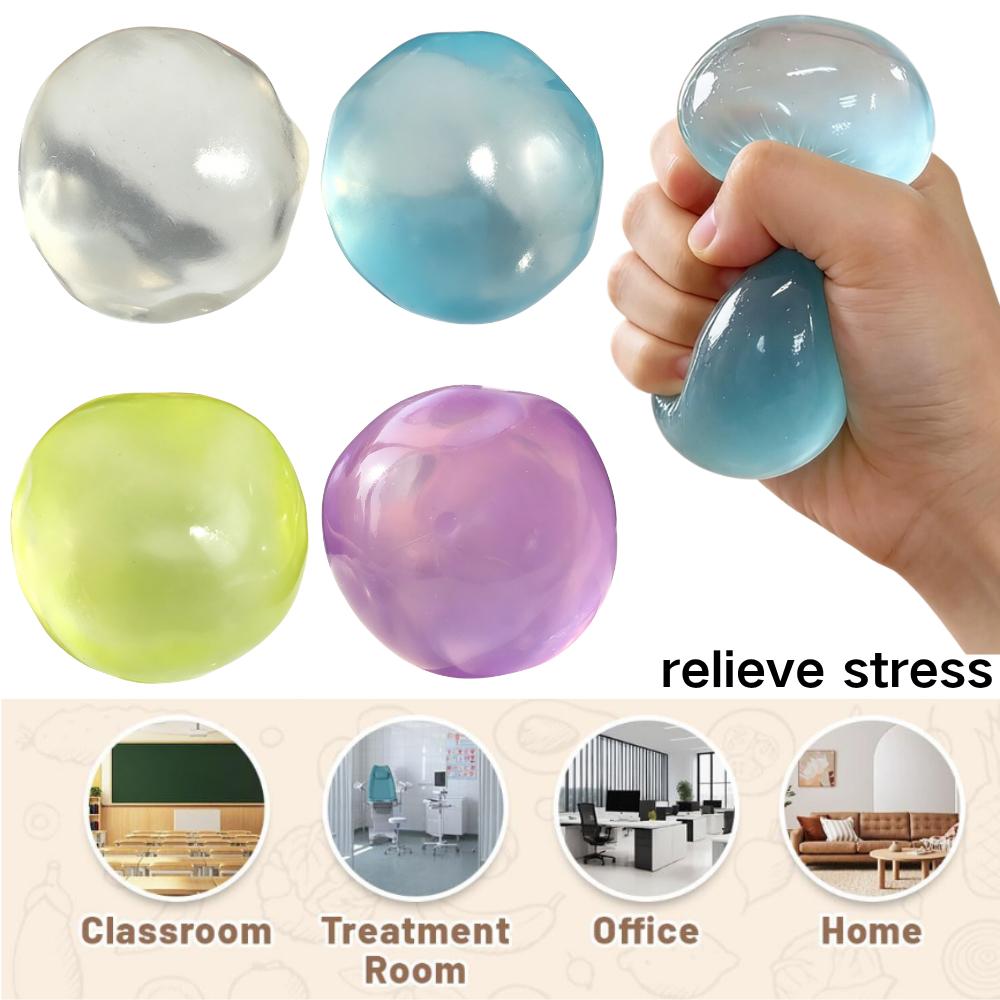 Soft Squeeze Plasticity Mochi Fidget Toys Transparent Coconut Oil Maltose Sensory Toy Funny Anti-stress for Adults Holiday Gifts