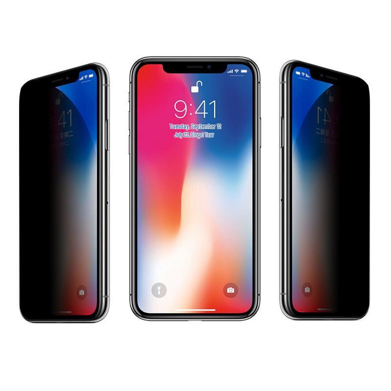 High Transparency Full-Screen Tempered Anti-Peep Protective Film for iPhone 12 to 16 Pro Max