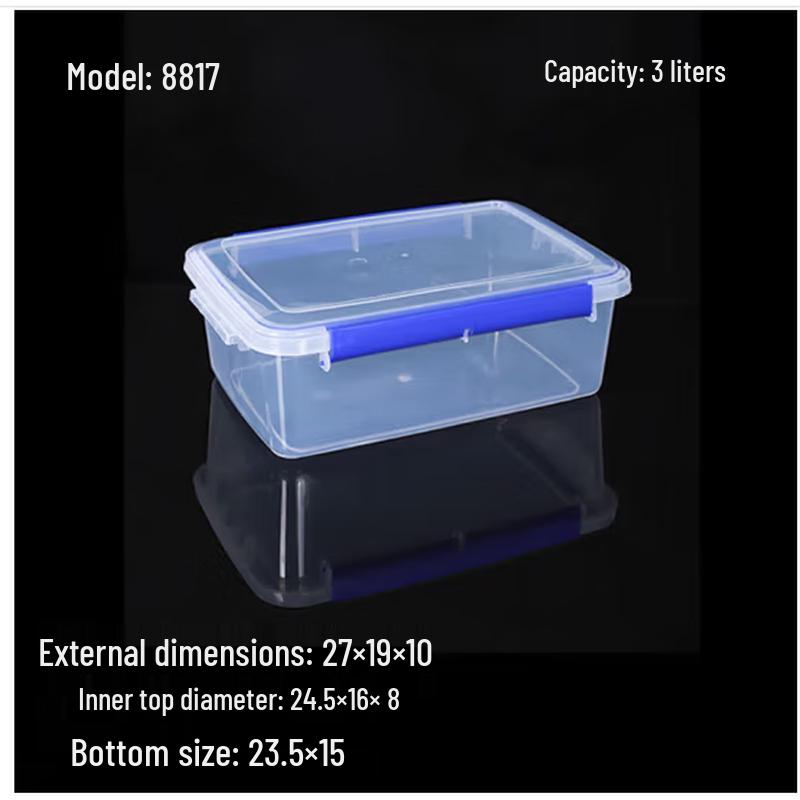 Transparent Lidded Food Storage Containers