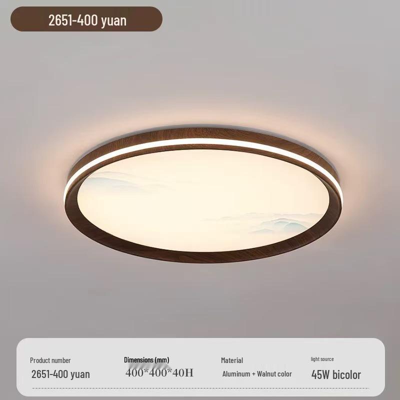 

2025 Modern Chinese-Style Ceiling Lamp: Bright Song Dynasty Aesthetic for Living Room, Hall, or Bedroom Three-color dimming
