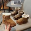 snow boots for girls  winter short boots for kids thickened warm casual cotton shoes