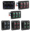 Waterproof 12 24V Toggle Switches Control Panel For Boat Yacht Caravans 2/3 Way Rocker Switches With Backlight