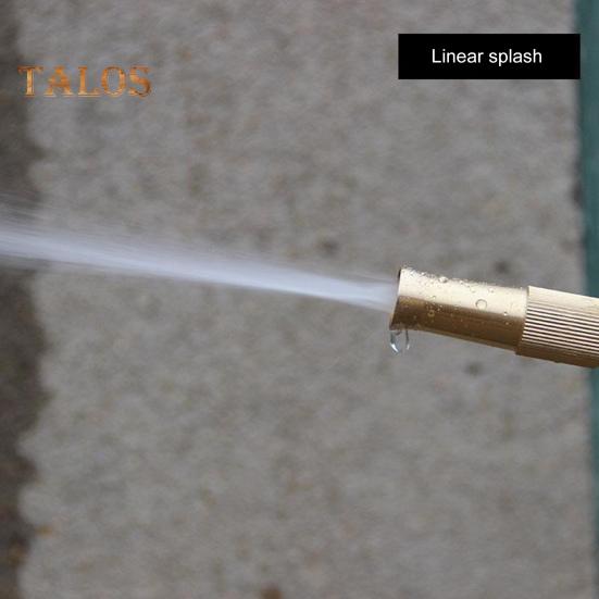 Ugello per tubo flessibile in rame, ugello a spruzzo regolabile, ugello a getto ad alta pressione, spruzzatore per impieghi gravosi per tubi da giardino, irrigazione di prati e terrazze, lavaggio auto