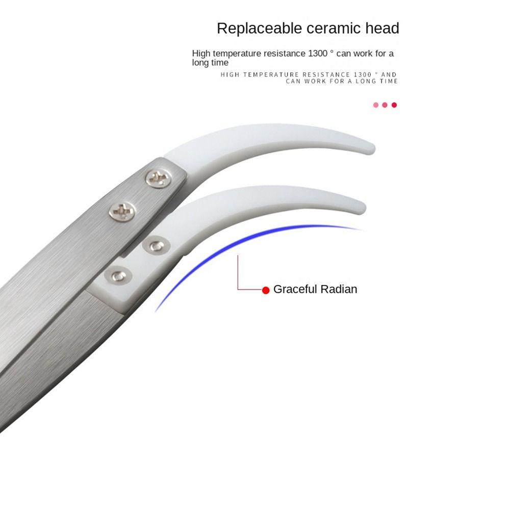 Antistatisk keramisk pinsett Rett/buet spiss Industriell pinsett Klemmeverktøy