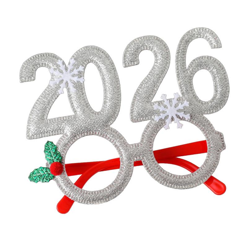 1PC 2025 New Christmas Decorative Glasses Adult Children Christmas Gifts Holiday Supplies Party Creative Glasses Frames