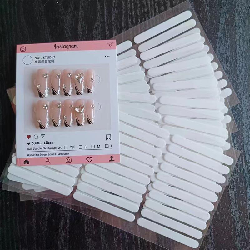 24/26Pcs Double Sided Tape For Nails Display Press On Nails Adhesive Clear Tape For Nail Packaging Salon Supplies Showcase