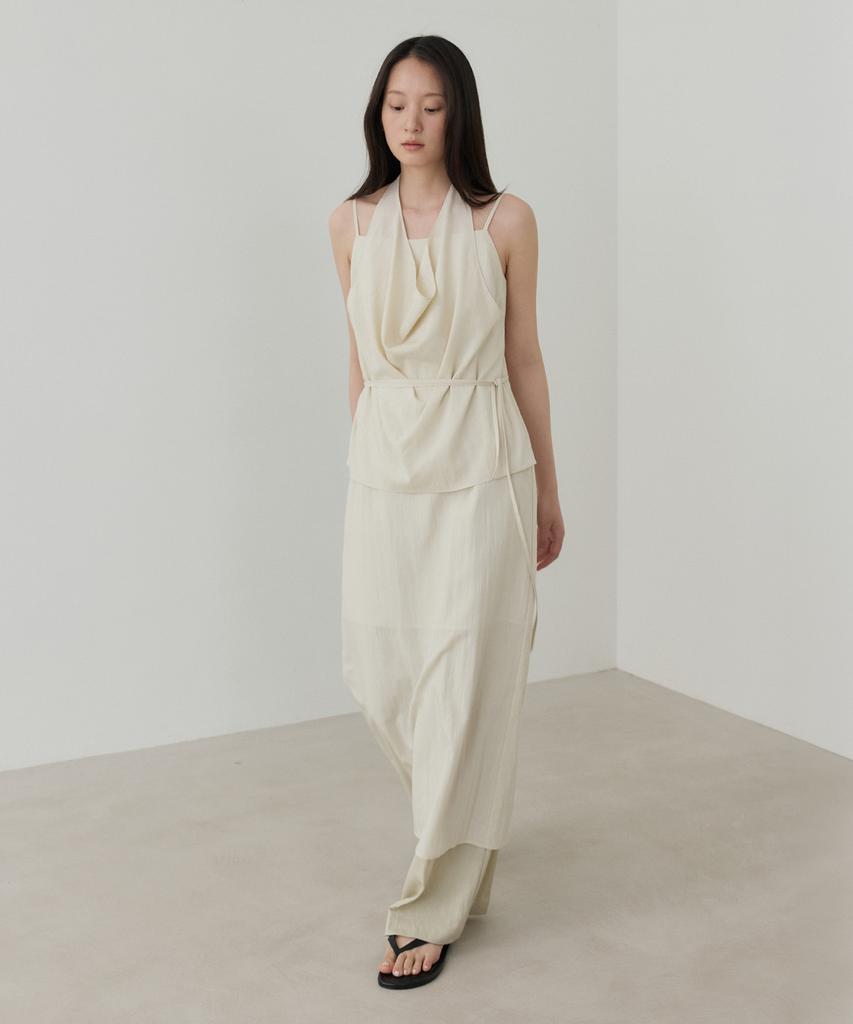 Towave Kamelie Halter Dress_Natural