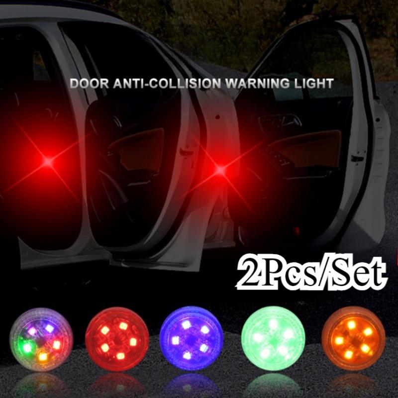 2Pcs/Set Universal Wireless Car Door LED Warning Lights, Safety Lights, Strobe Lights for Anti Rear-end Collision разноцветный
