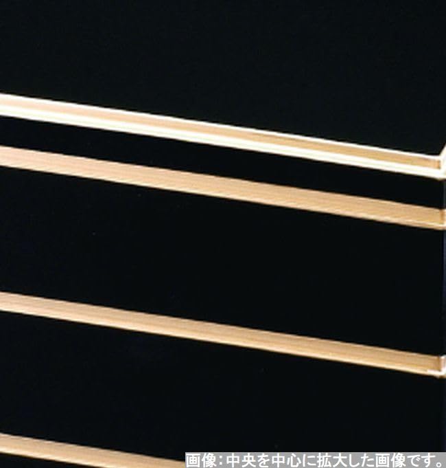 Jubako Yamato Akekura Black with Gold x x Made in Japan J-Kitchens 3-Tier (Jubako Box), 6.5 inches, Style, Rim, 19.8cm 19.8cm 19.2cm,