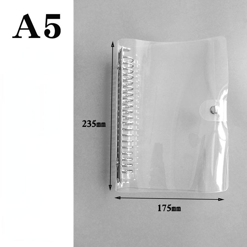 Ruler A4 B5 A5 A6 A7 PP Matt Frosted Planner Agenda Dokibook For 6 Holes Loose Leaf Spiral Notebook Organizer