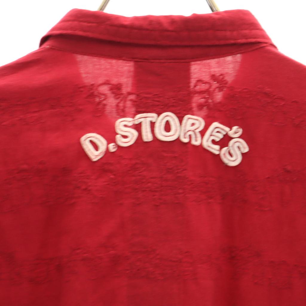 Drug Store's Short Sleeve Shirt Dress F Red Women Used