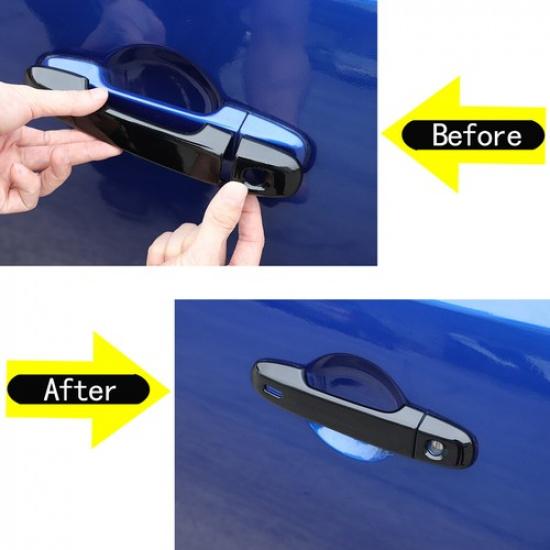4PCS For Toyota 86/Subaru BRZ 2012- Outside Handle Cover ABS Black US