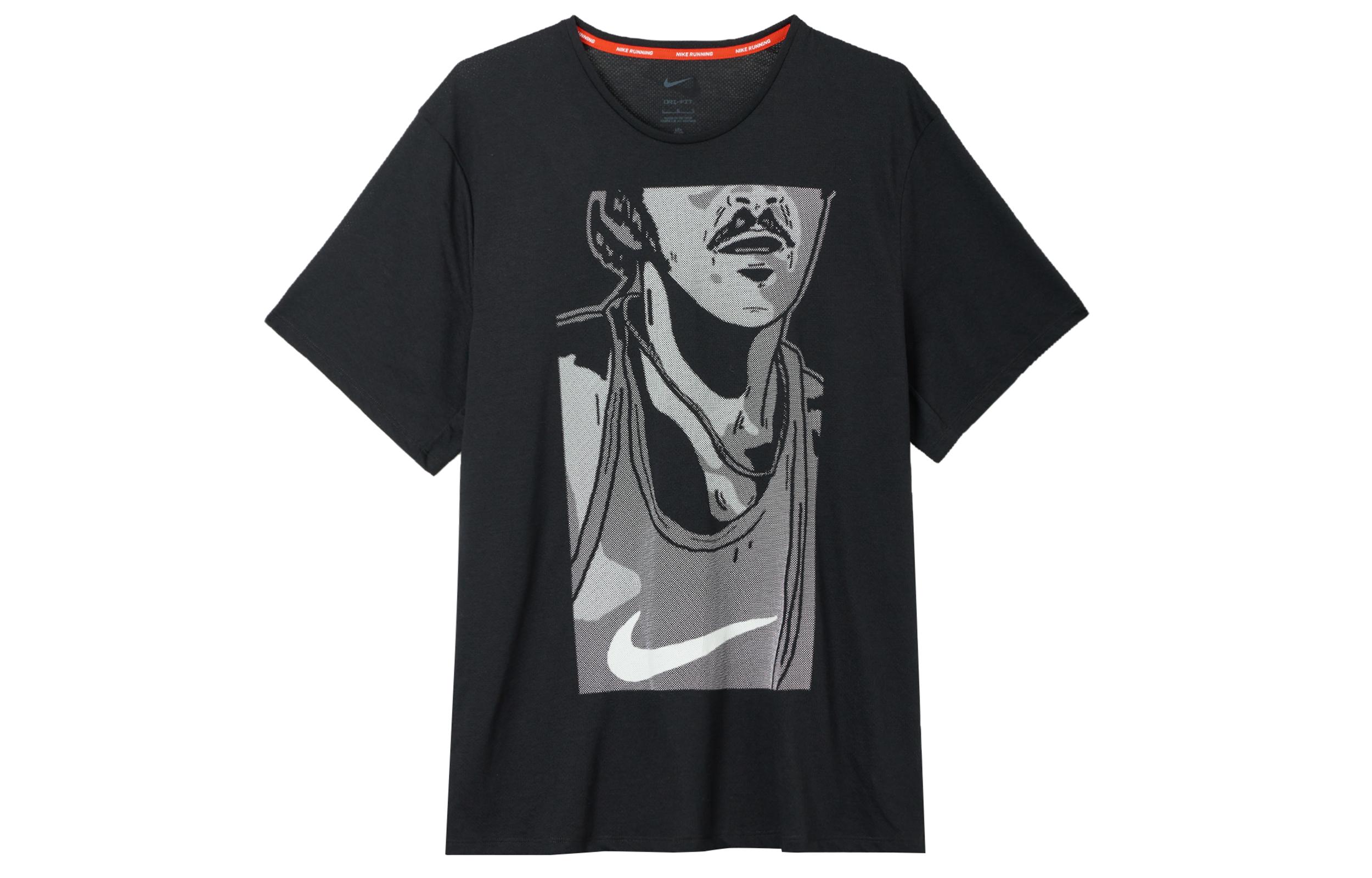 Nike SS24 Running T Shirt Men s Black FN3997-010 M