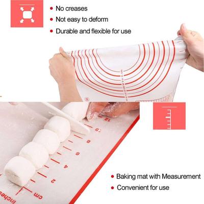 Non-Stick Silicone Baking Dough Pad Sheet Rolling Pastry Liner Mat Bakeware