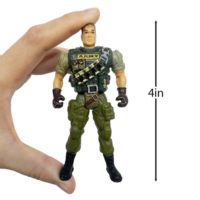 4inch Army Men Special Forces Soldiers Fireman Action Figures Playset Military Modle Toys For Kid Boy Christmas Lovely Gifts