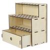 Craft Marker Storage Rack Brush Stand Office Organization Beige Rectangular Modern 1Pcs