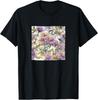 Aster Watercolor Floral Wildflower Pattern Graphic T-Shirt
