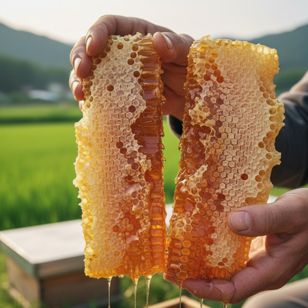 Jayeondonghaeng 100% Domestic Gangwon-do Hongcheon Honeycomb Honey Natural Beeswax Yoajeong Honeycomb 1 pcs 250g