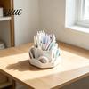 Multi-compartment Pencil Holder Rotating Pen with 9 Compartments 360 Degree Silent Smooth Spinning