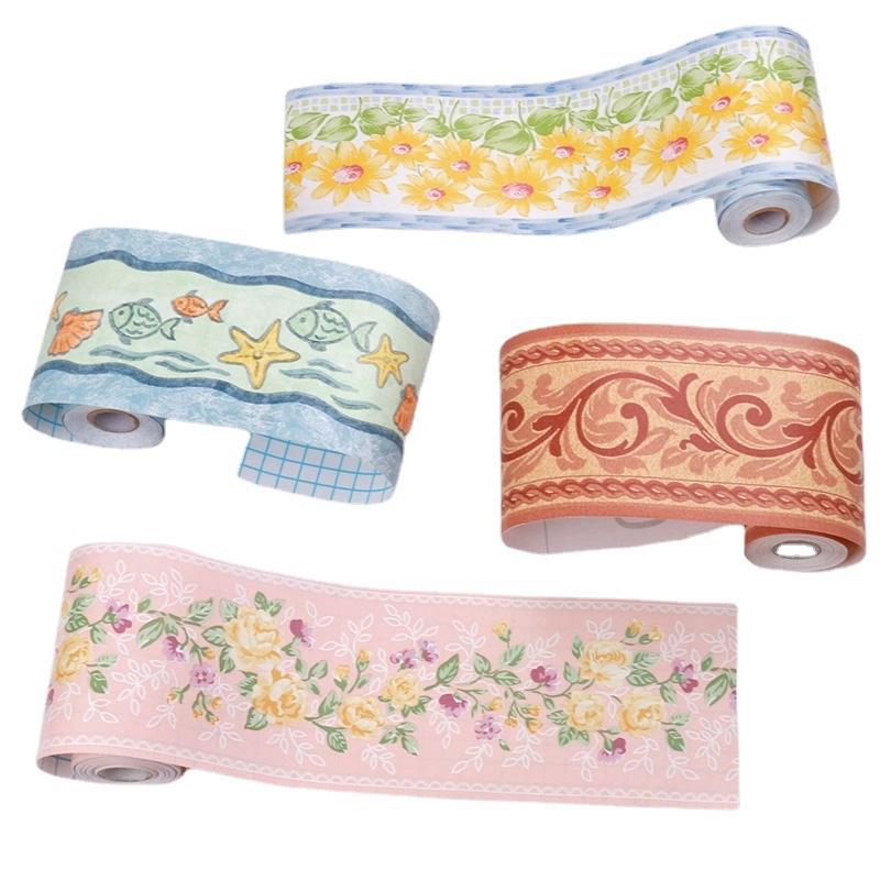 1 Roll Borders Trim Line Waterproof Wall Skirt Sticker 10M Waistline Sticker Door Frame Decorative Wall Sticker Self Adhesive