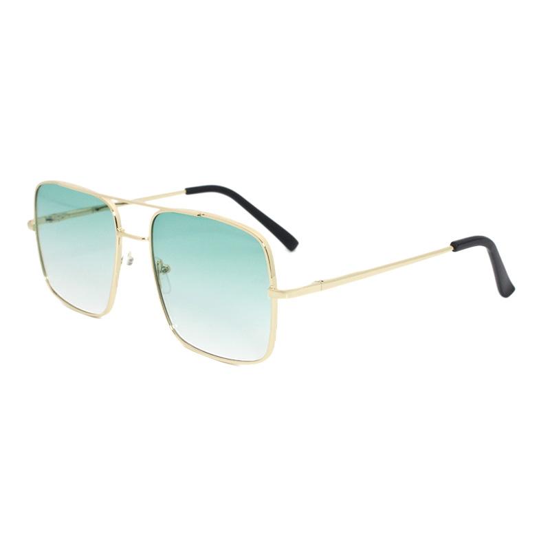 Fashion Metal Sunglasses Outdoor Men'S Square Double Beam Large Frame Driving Sunglasses Women