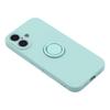 For iPhone 17 Silicone Case with Strap Ring Kickstand Phone Cover