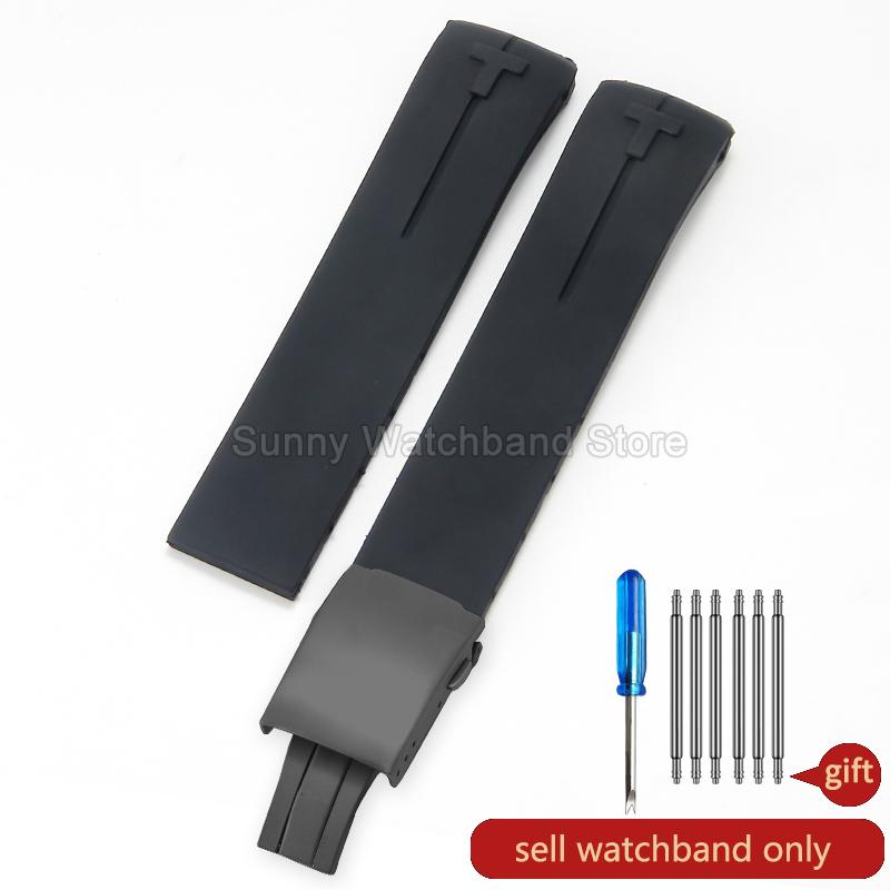 Waterproof Durable Silicone Watch Strap for Tissot 1853 T-Touch Series T013 T081 T091 Watch Accessories 20 21mm Black Blue