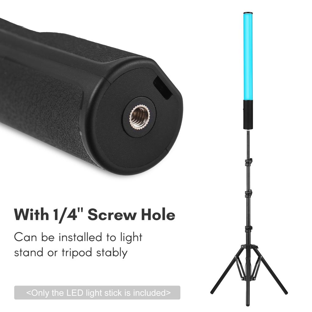 Andoer W150RGB Hand-RGB-Lichtröhre, LED-Videolichtstab, 2500 K-9000 K, dimmbar, 20 Beleuchtungsszenen