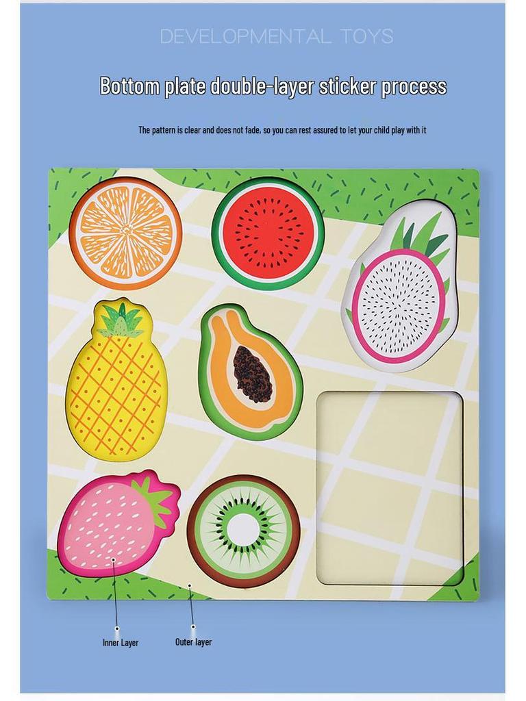 Kids' Fruit Sorting & Counting Toy - Early Learning & Concentration Builder