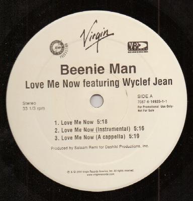 12inch Record BEENIE MAN - Love Me Now 708761493511 Virgin 2000 US Rap & Hip-Hop/R&B Used