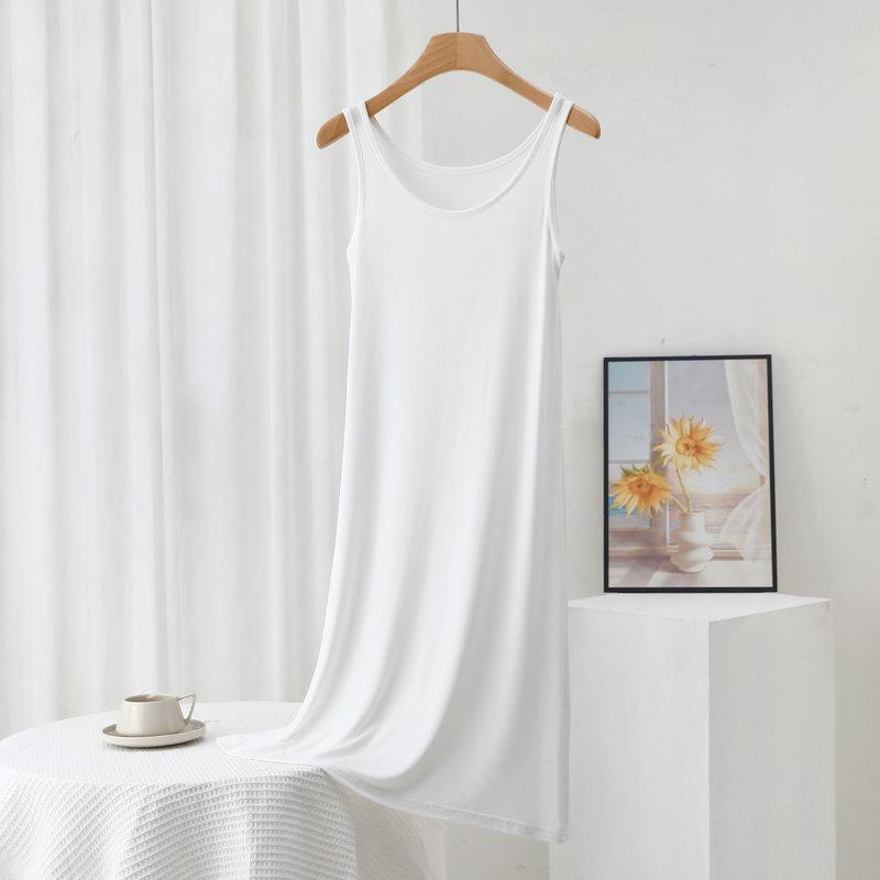 Women's Plus Size Modal Tank Dress - Loose A-line for Spring/Summer