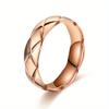 1Pc Simple, Elegant, Fashionable and Versatile Titanium Steel Ring, A Design Ring Suitable for Men and Women
