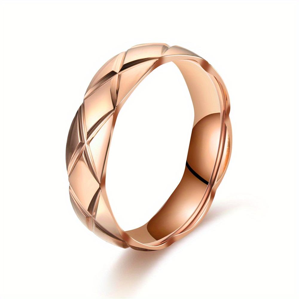 1Pc Simple, Elegant, Fashionable and Versatile Titanium Steel Ring, A Design Ring Suitable for Men and Women