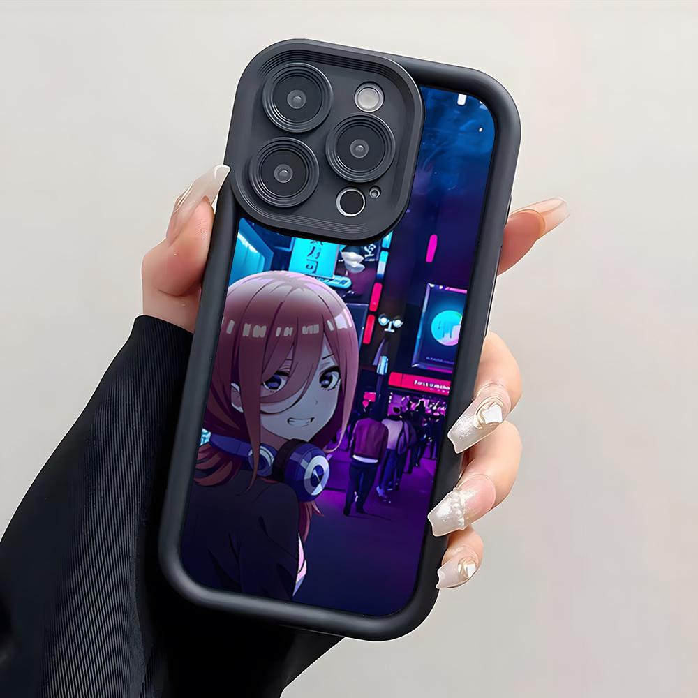 Anime Nakano Miku Phone Case For IPhone 17 Pro Max 15 Pro 16 14 Plus 12 13 Mini 11 Pro Shockproof Cover