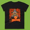 Halloween Pumpkin Head Scarecrow Jack O Lantern Pumpkin Head Horror Scary Vintage Retro Womens Tee T Shirt Mens Tops Unisex Top