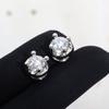 Earrings Single Main Stone 1ct European and American Style Stud Earrings
