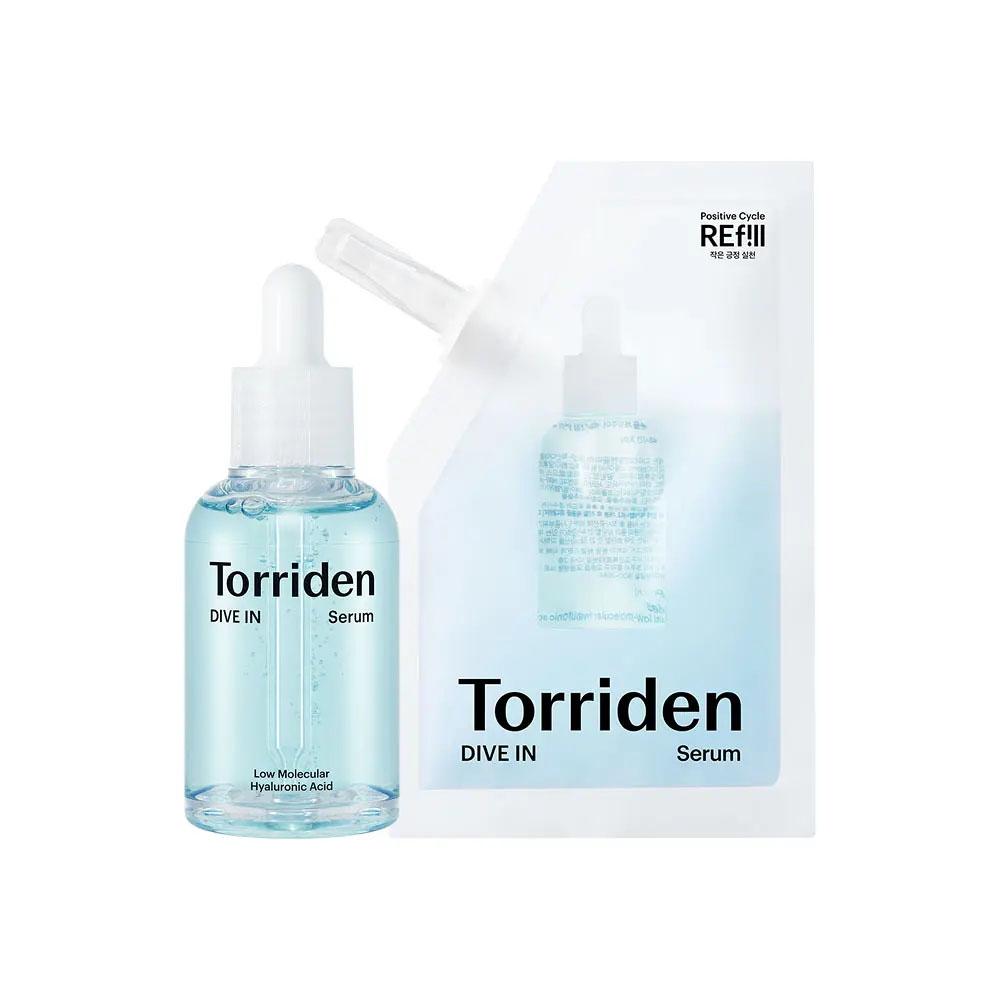Torriden Dive-In Low Molecular Hyaluronic Acid Serum 50ml Refill Set (50ml Refill Pack) Serum 50ml + Refill 50ml