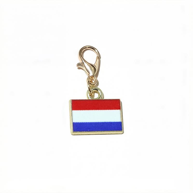 10 Stück Emaille Nationalflaggen von Ländern Anhänger mit Karabinerverschluss DIY Schmuckherstellung Zubehör für Schlüsselanhänger Armband