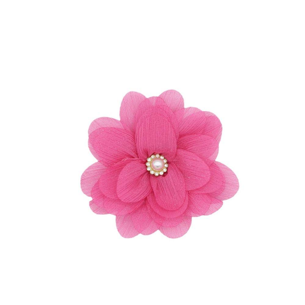 5PCS Chiffon Chiffon Flower Embellishment Handmade Material  Clothes Decoration